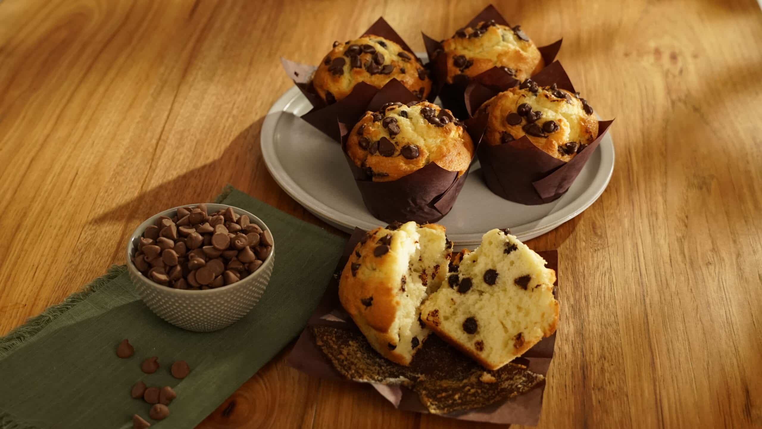 Large Chocolate Chip Muffins