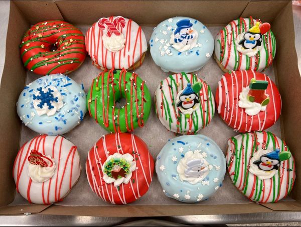 Seasonal Holiday donuts